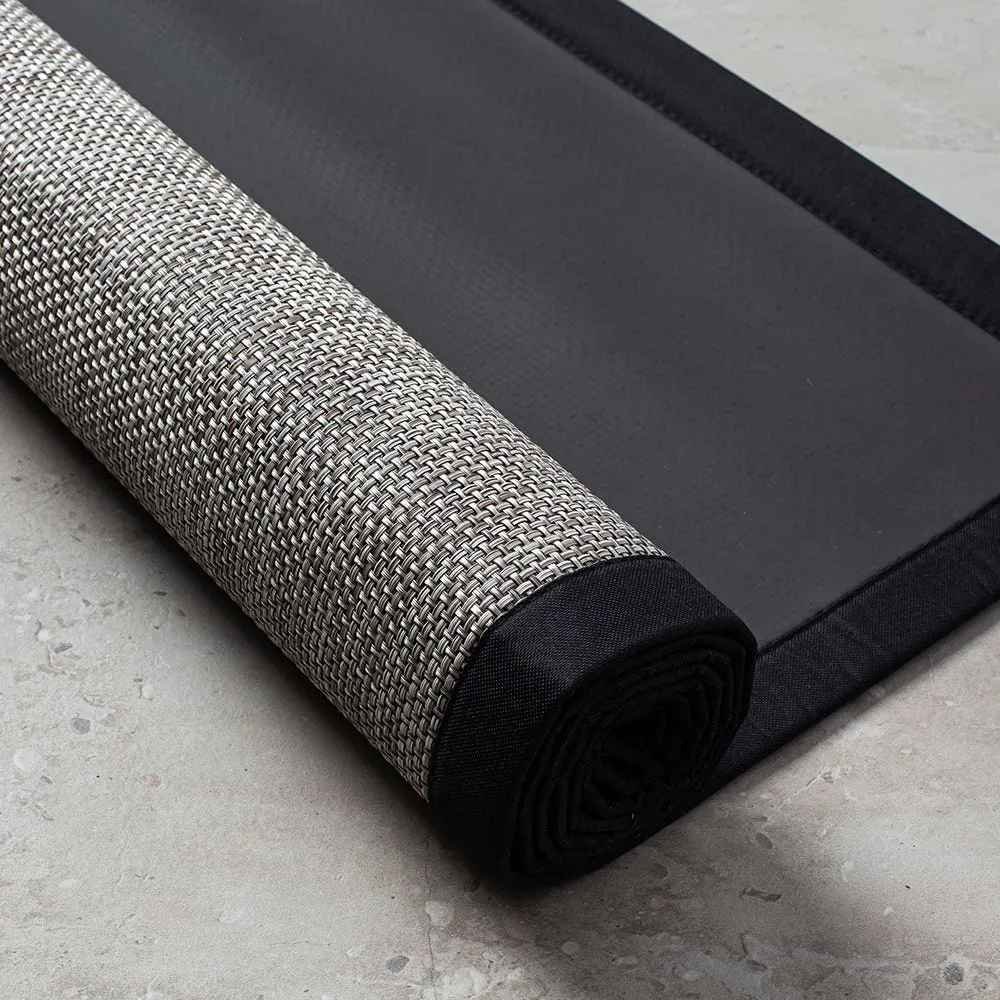 Harman Textaline 'Basketweave' 60"x84" Indoor-Outdoor Mat (Titanium)