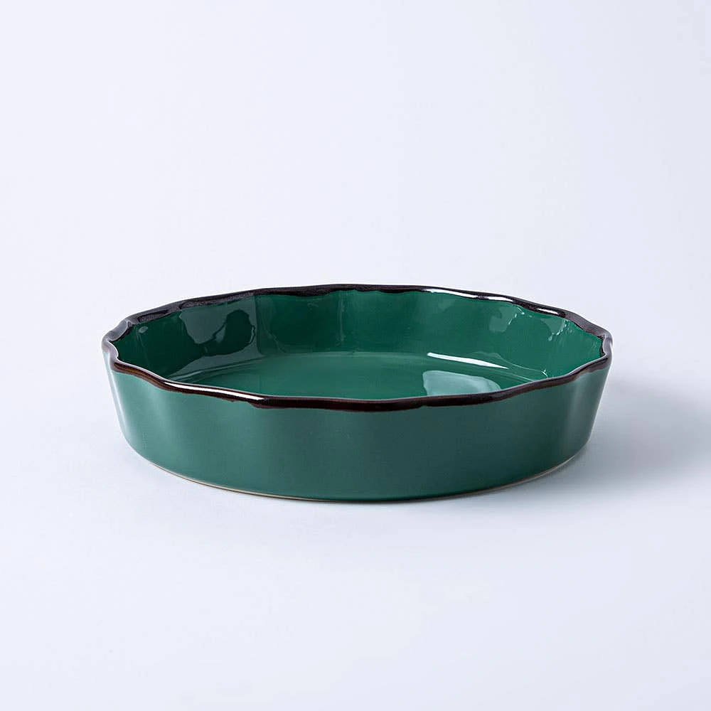 KSP Tuscana Fluted Pie Dish 29cm Dia. x 6cm (Forest)