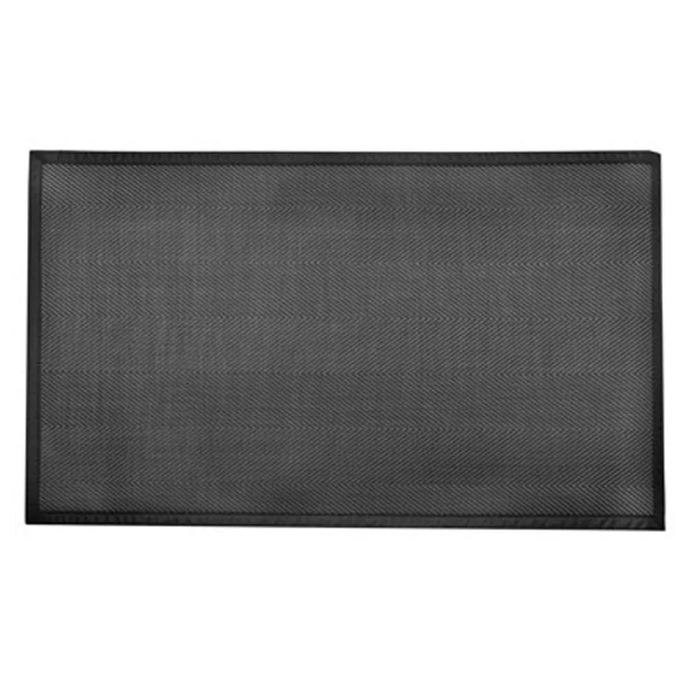 Harman Textaline 'Herringbone' 60"x84" Indoor-Outdoor Mat (Black)