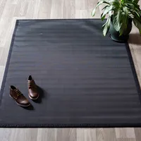 Harman Textaline 'Herringbone' 60"x84" Indoor-Outdoor Mat (Black)