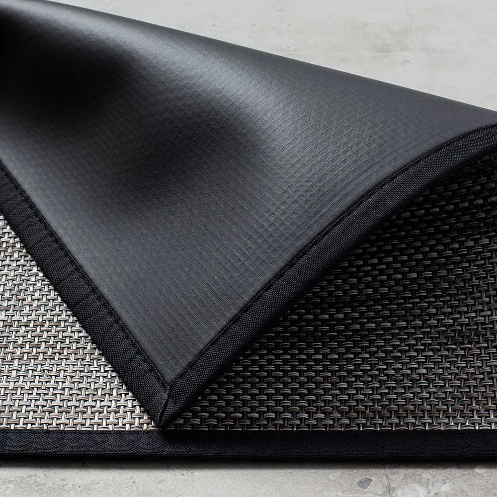 Harman Textaline 'Basketweave' 24"x72" Indoor-Outdoor Mat (Titanium)
