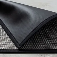 Harman Textaline 'Basketweave' 24"x72" Indoor-Outdoor Mat (Titanium)