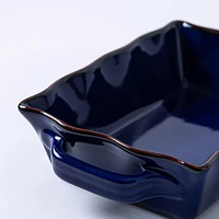 KSP Tuscana Fluted Bakeware Rect. Sml 20.5 x 16 x 6cm (Navy)