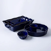 KSP Tuscana Fluted Bakeware Rect. Sml 20.5 x 16 x 6cm (Navy)