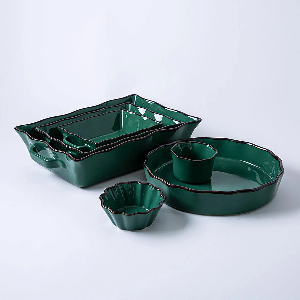 KSP Tuscana Fluted Bakeware Rect. Lrg 36.5x26x9cm (Forest)