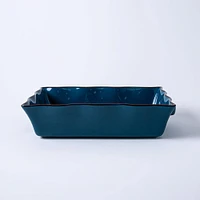 KSP Tuscana Fluted Bakeware Rect. Lrg 36.5x26x9cm (Peacock)