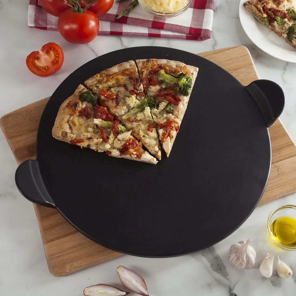 KSP La Cucina Ceramic Pizza Stone (Black)