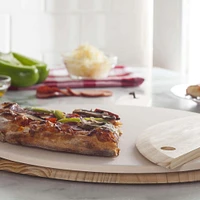 KSP La Cucina Pizza Stone with Paddle & Cutter - Set of 3 (Natural)