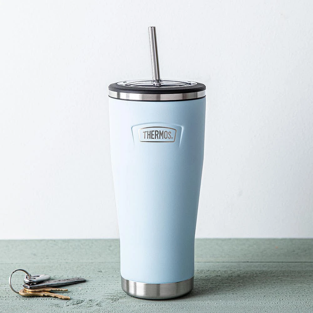 Thermos Icon Series Double Wall Tumbler with Straw (Glacier)