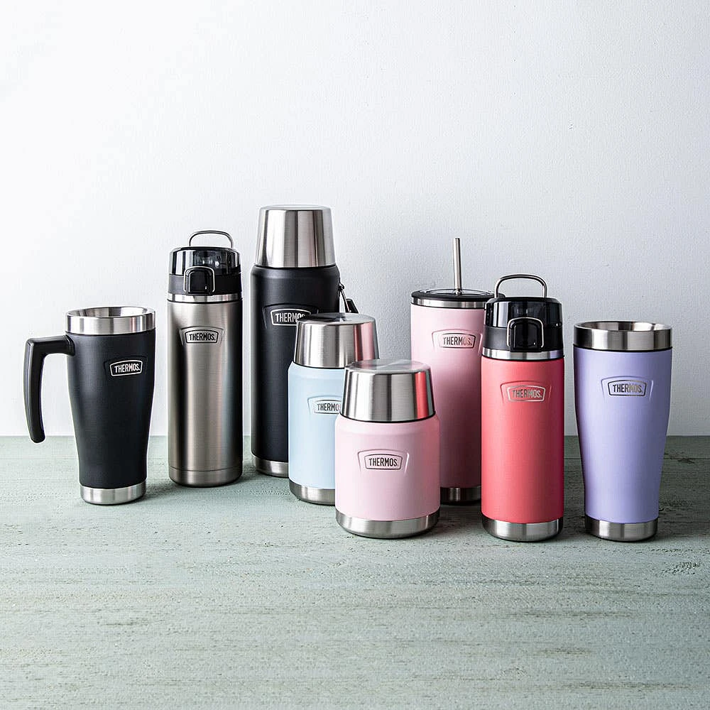 Thermos Icon Series Double Wall Tumbler with Straw (Sunset Pink)