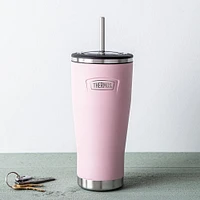 Thermos Icon Series Double Wall Tumbler with Straw (Sunset Pink)