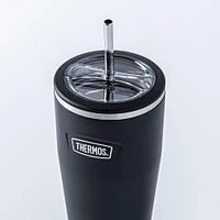 Thermos Icon Series Double Wall Tumbler with Straw (Granite)