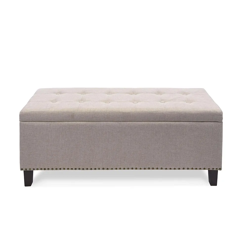 KSP Whitney Upholstered Storage Bench (Natural)