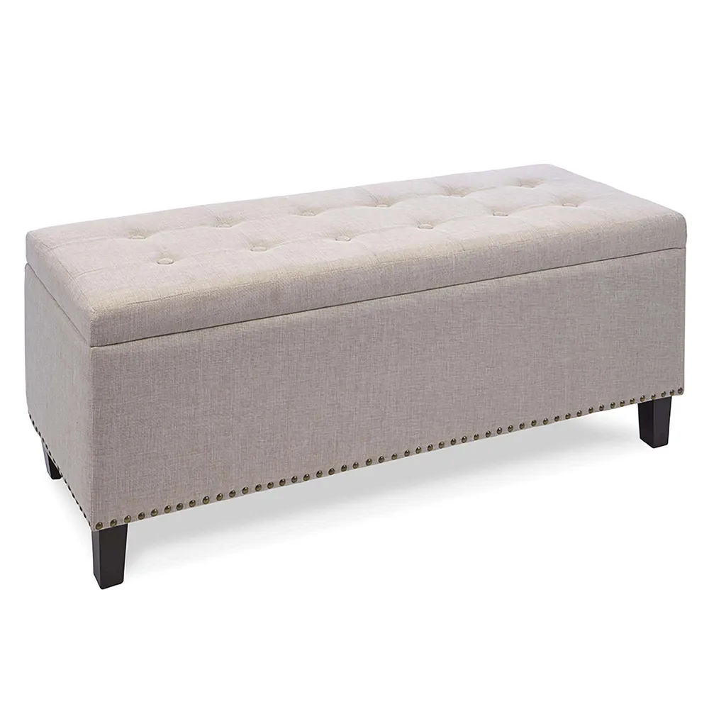 KSP Whitney Upholstered Storage Bench (Natural)