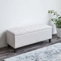 KSP Whitney Upholstered Storage Bench (Natural)