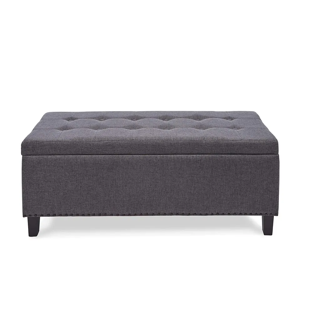 KSP Whitney Upholstered Storage Bench (Grey)