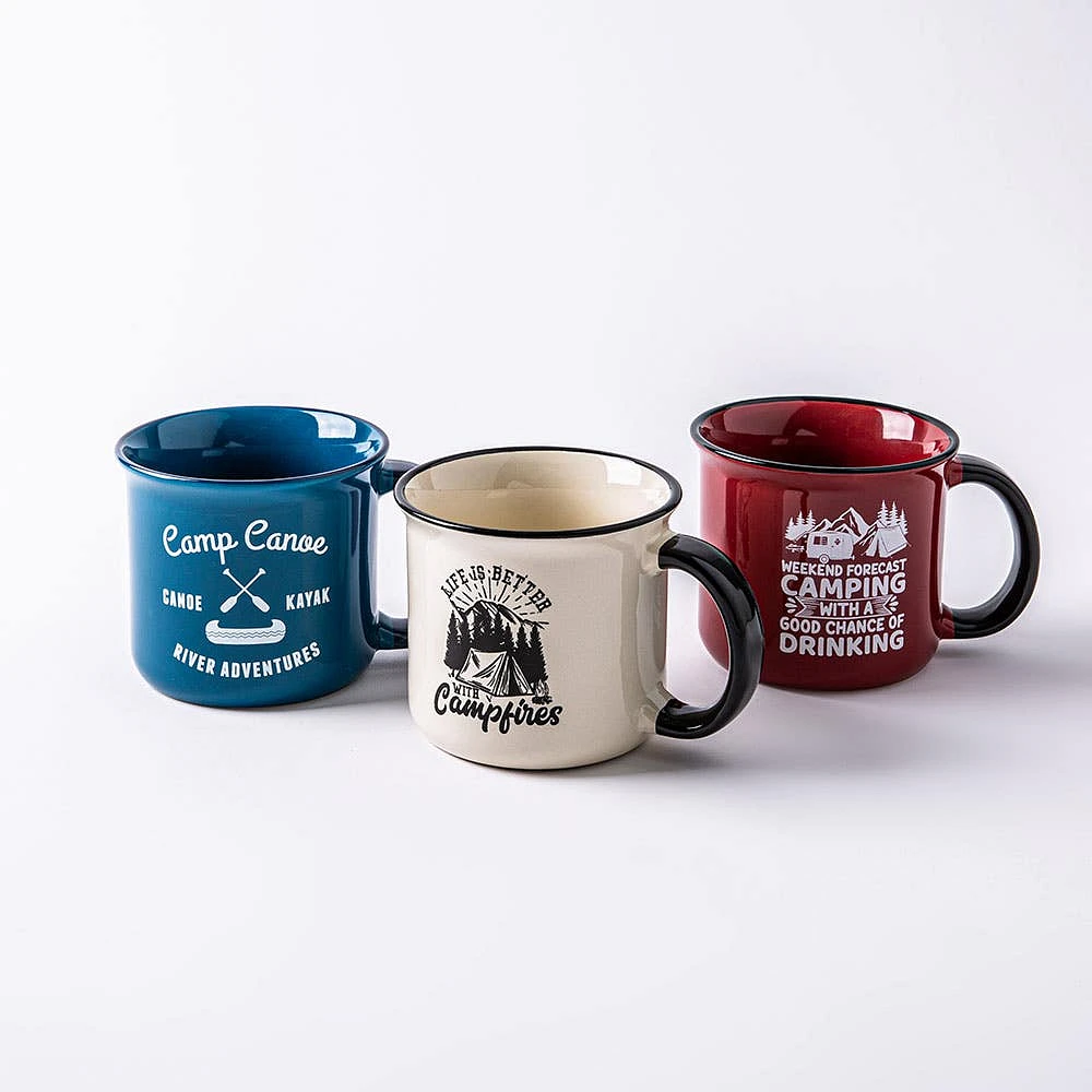 KSP Camper 'Chance of Wine' Ceramic Mug 500ml (Red)