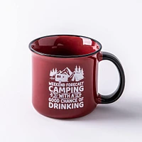 KSP Camper 'Chance of Wine' Ceramic Mug 500ml (Red)