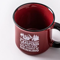 KSP Camper 'Chance of Wine' Ceramic Mug 500ml (Red)