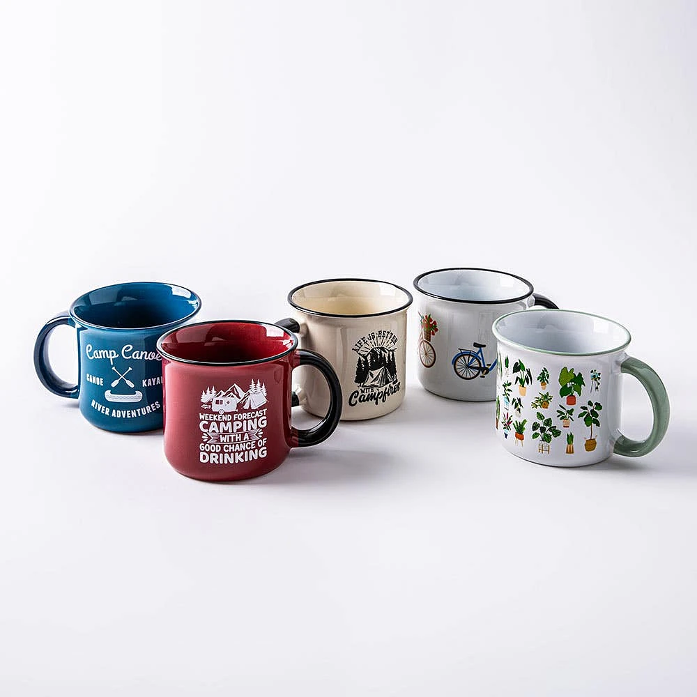 KSP Camper 'Chance of Wine' Ceramic Mug 500ml (Red)
