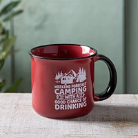 KSP Camper 'Chance of Wine' Ceramic Mug 500ml (Red)