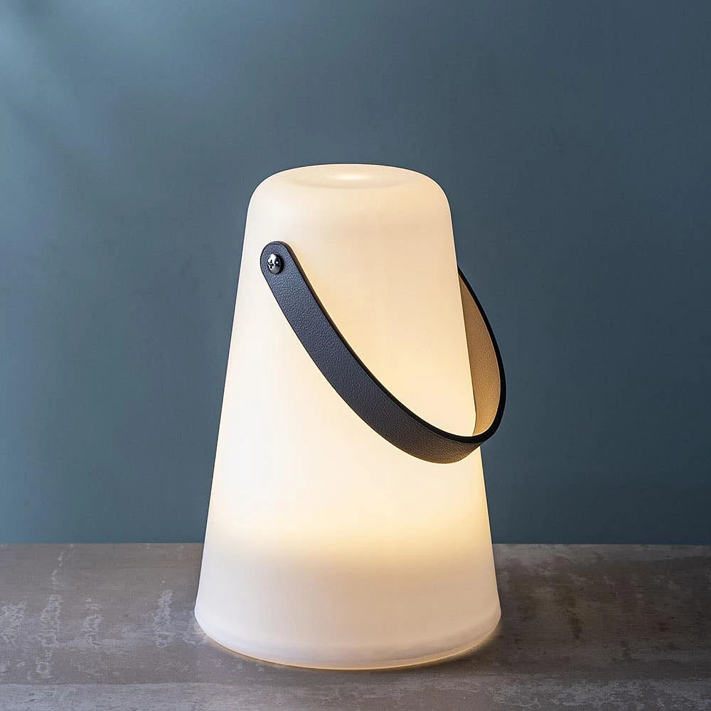 KSP Lumo LED Plastic Lantern with Handle 13.8x13.8x20.5cm (White)