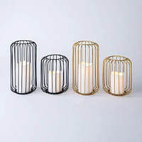 KSP Layne LED Metal Lantern 15x15x18cm (Black)