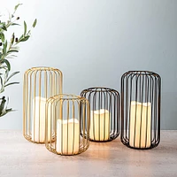 KSP Layne LED Metal Lantern 15x15x18cm (Black)