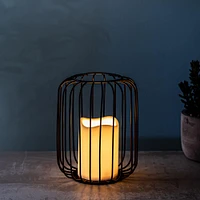 KSP Layne LED Metal Lantern 15x15x18cm (Black)