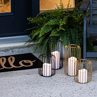 KSP Layne LED Metal Lantern 15x15x18cm (Black)
