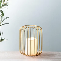 KSP Layne LED Metal Lantern 15x15x18cm (Gold)