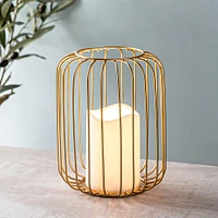 KSP Layne LED Metal Lantern 15x15x18cm (Gold)