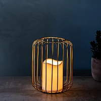 KSP Layne LED Metal Lantern 15x15x18cm (Gold)