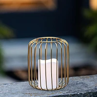 KSP Layne LED Metal Lantern 15x15x18cm (Gold)