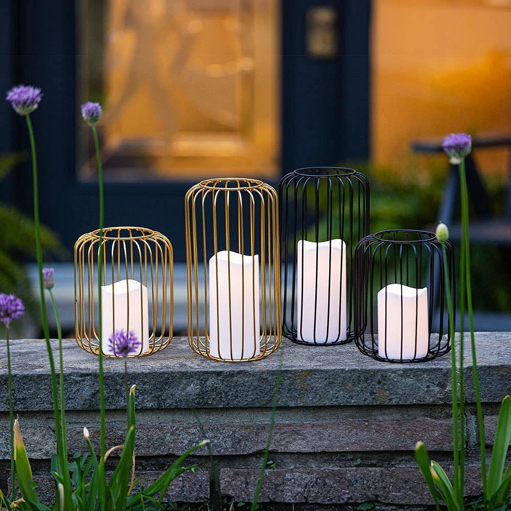 KSP Layne LED Metal Lantern 15x15x18cm (Gold)
