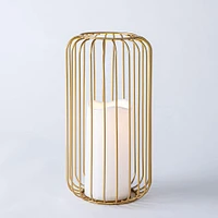 KSP Layne LED Metal Lantern 14x14x26cm (Gold)