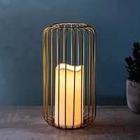 KSP Layne LED Metal Lantern 14x14x26cm (Gold)