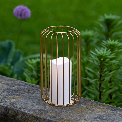 KSP Layne LED Metal Lantern 14x14x26cm (Gold)