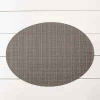 Harman Textaline 'Linnea Rib' Oval Vinyl Placemat