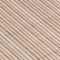 Harman Textaline  'Linnea Rib' Oval Vinyl Placemat (Champagne)