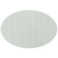 Harman Textaline 'Linnea Rib' Oval Vinyl Placemat (Silver)