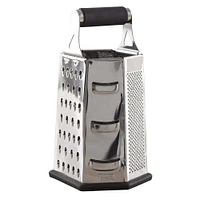 Task Cuisine 6-Sided Tower Grater Hexagon (Black/Stainless Steel)