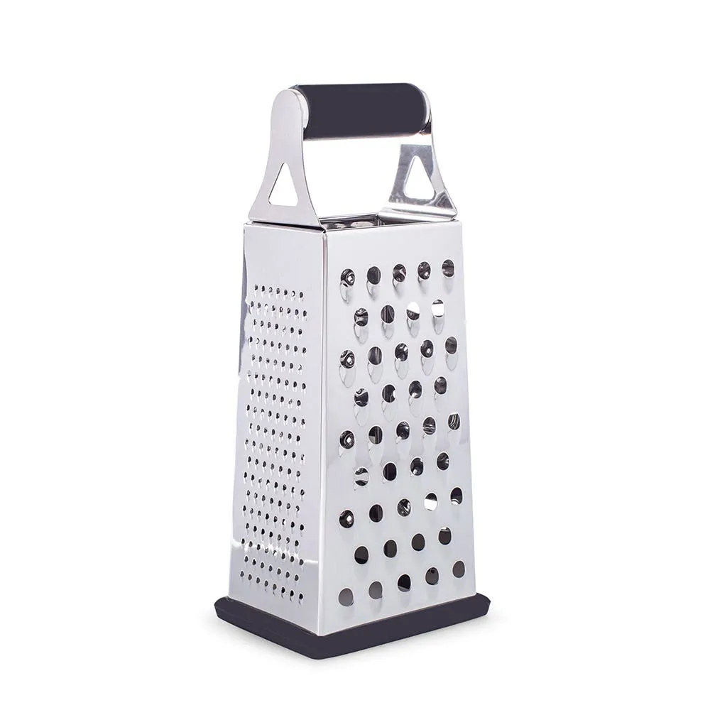 KSP Cuisine Tower Grater 4-Sided Box (Black/Stainless Steel)