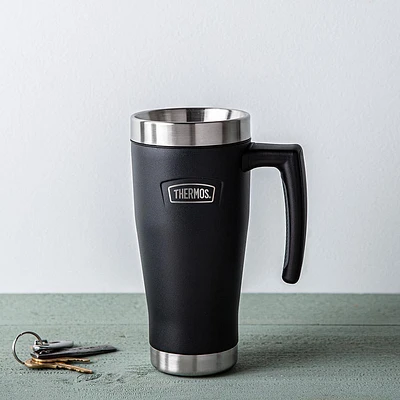 Thermos Icon Series Thermal Travel Mug with Handle (Granite)