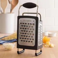 Microplane Specialty Tower Grater 4-Sided Box (Black)