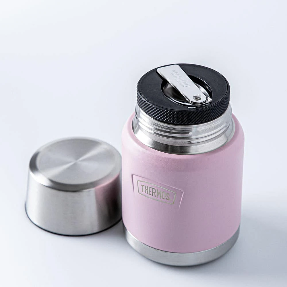 Thermos Icon Series Thermal Food Jar with Spoon (Sunset Pink)