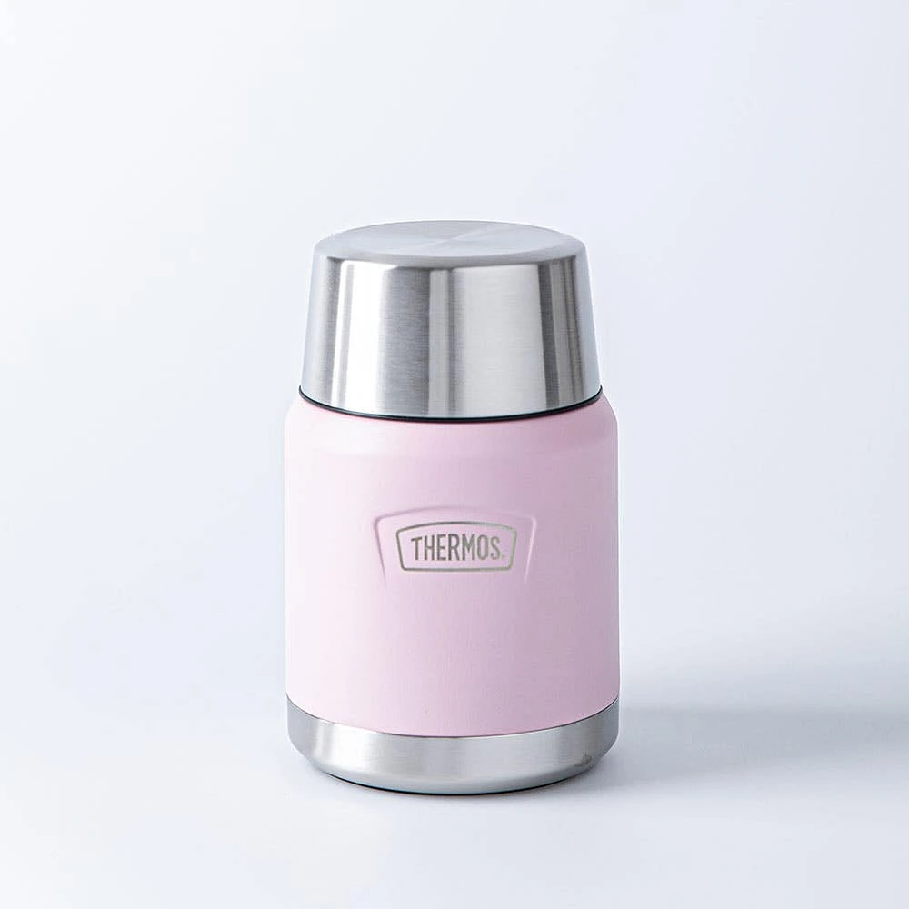 Thermos Icon Series Thermal Food Jar with Spoon (Sunset Pink)