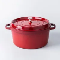 Staub en France 6.7L Cast Iron Round Cocotte (Cherry)