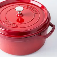 Staub en France 6.7L Cast Iron Round Cocotte (Cherry)