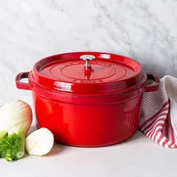 Staub en France 6.7L Cast Iron Round Cocotte (Cherry)